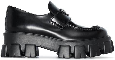 prada chunky sole loafers|prada buckle loafer ladies.